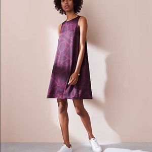 Lou and grey burgundy printed halter dress size S